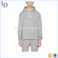 Bas rond gris pas cher homme hoody printemps gymwear en gros en Chine